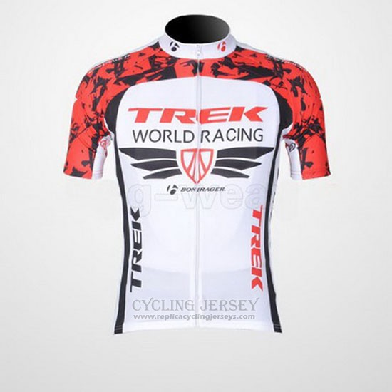 2011 Cycling Jersey Trek Red and White Short Sleeve and Bib Short